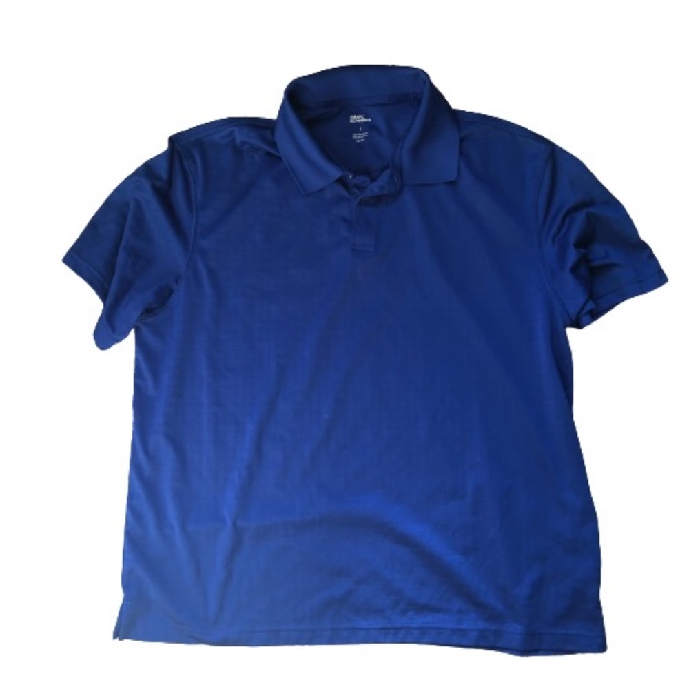 Marc Edwards Royal Blue Polo Shirt Mens Large